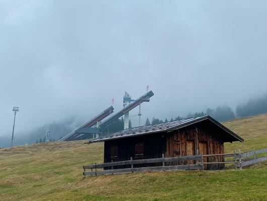 Oberstdorf, Allgäu, Skisprungschanzen, Wanderung